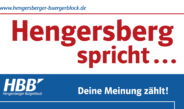 Hengersberg spricht…! Jetzt mitmachen!